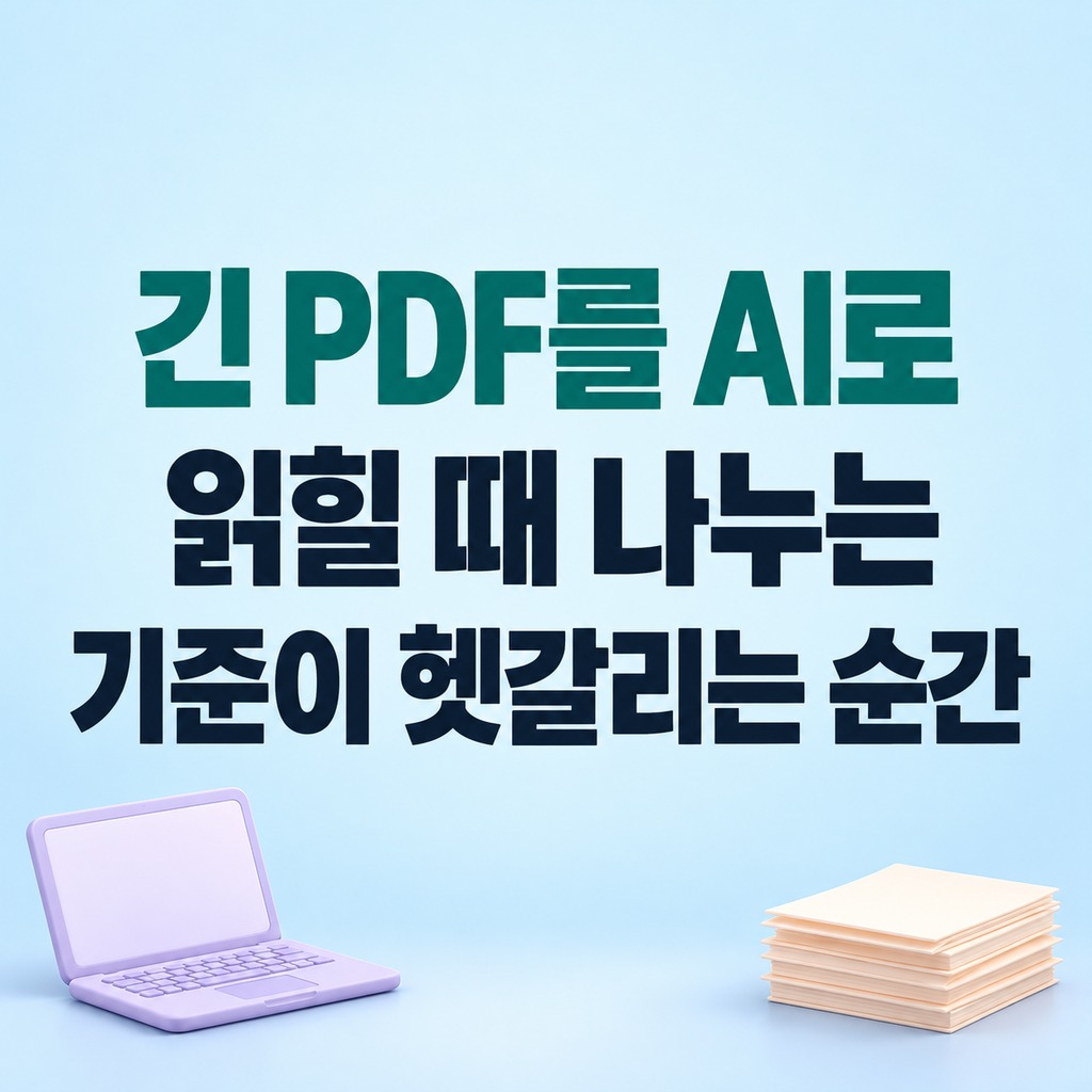 노트북 옆 두께가 다른 종이 묶음