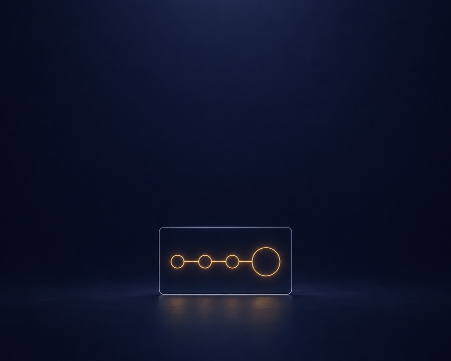 순서대로 연결된 작은 원과 큰 원